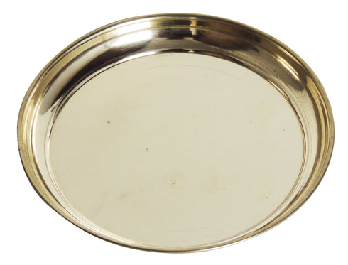Brass Puja Plain Plate 0.2Kg